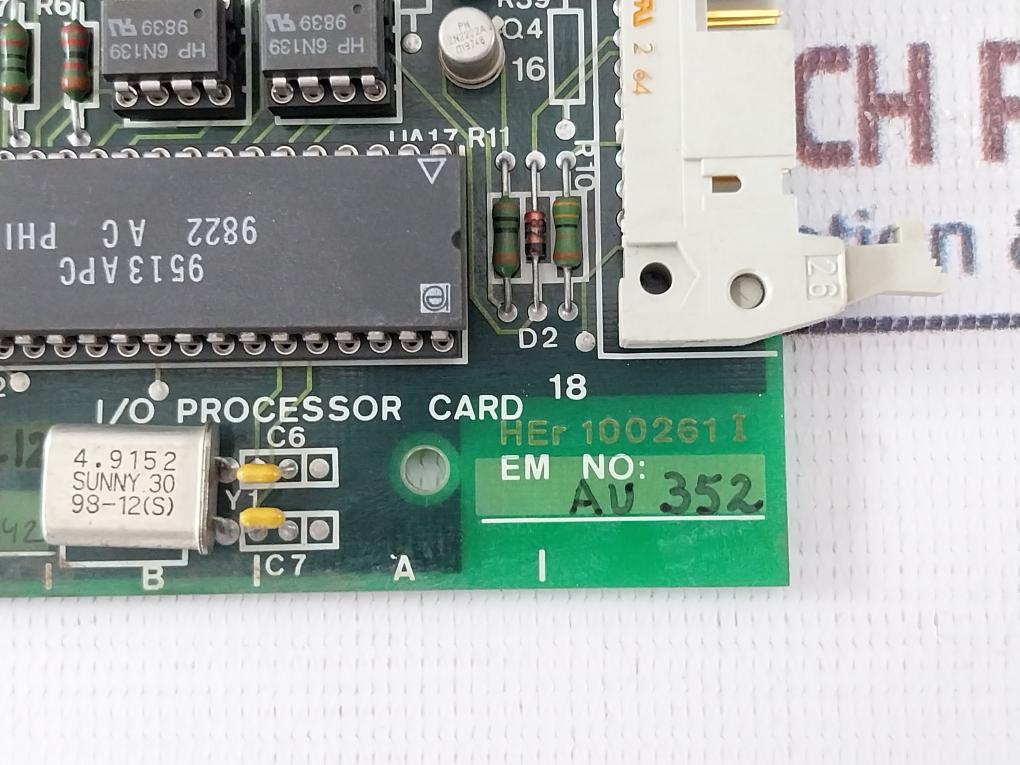 Norcontrol Her 100261I I/O Process Card Nn-791.12