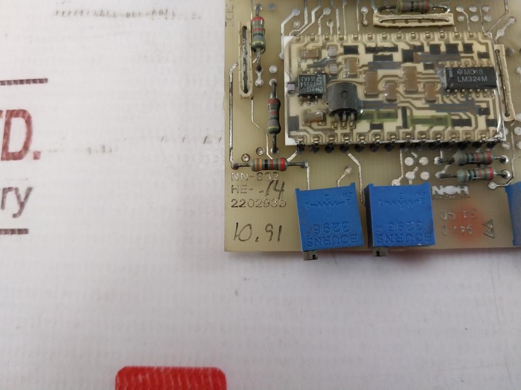 Norcontrol Na 1007 Motherboard For I/O Adaptor He-220293D 94V-0 Nn-832