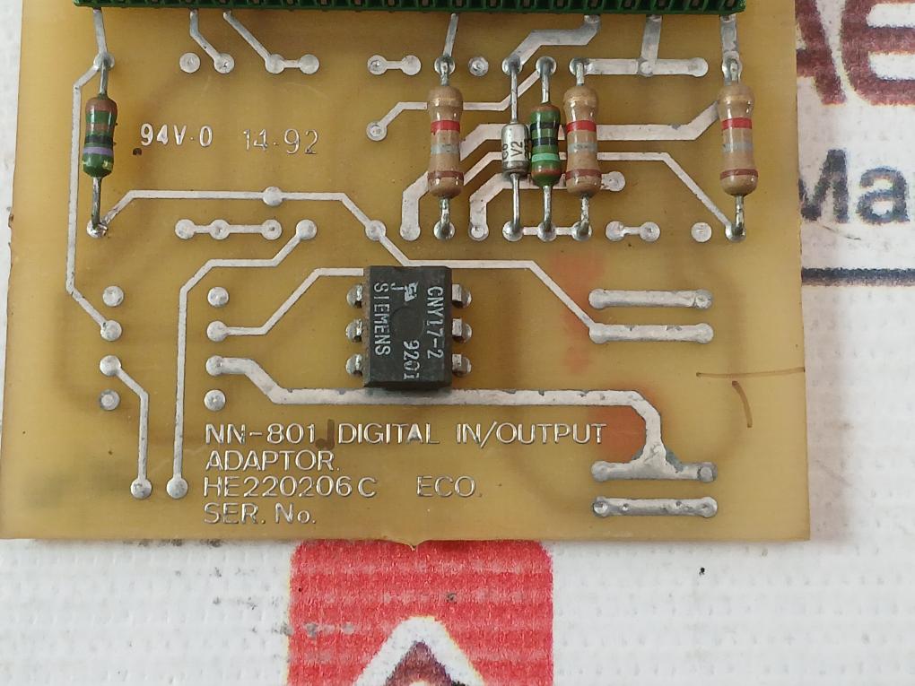 Norcontrol Na 1007 Motherboard For I/O Adaptor Nn-801.1 He220206 C