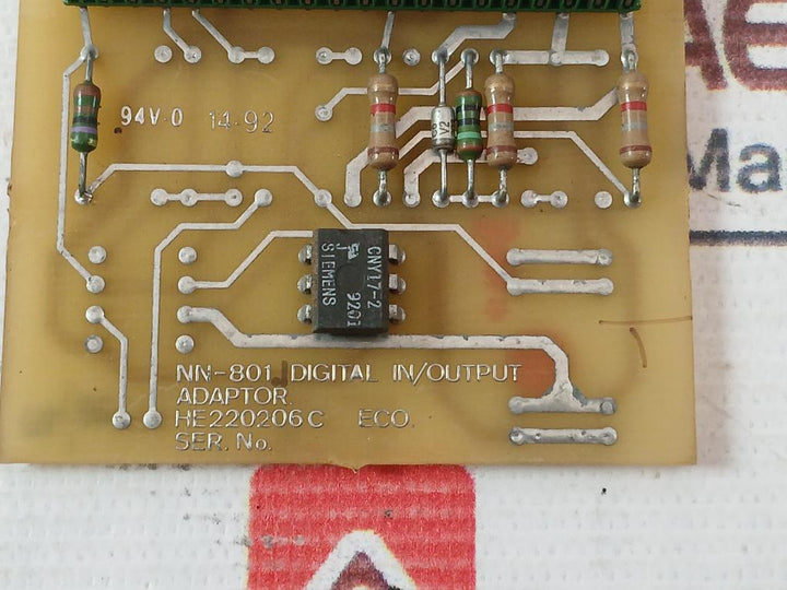 Norcontrol Na 1007 Motherboard For I/O Adaptor Nn-801.1 He220206 C