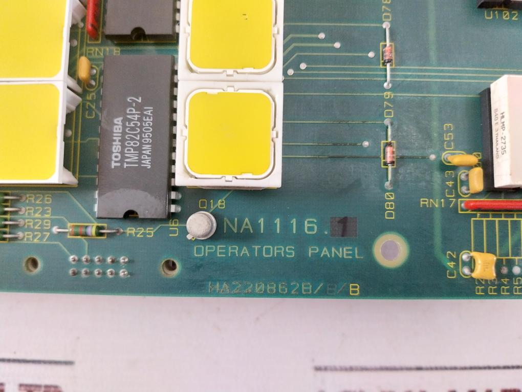 Norcontrol Na1116.1 Operator Panel Pcb Card Ha220862B/B/B Ac4/Ac7