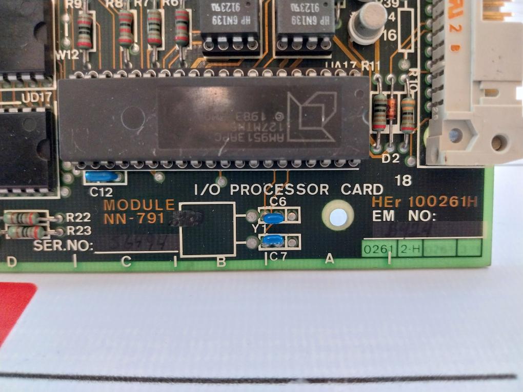 Norcontrol Nn-791.10 I/O Processor Card Her 100261H Ack2 Uj7
