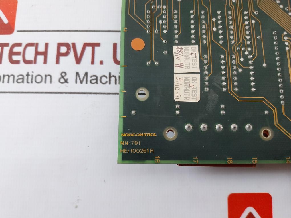Norcontrol Nn-791.10 I/O Processor Card Her 100261H Ack2 Uj7