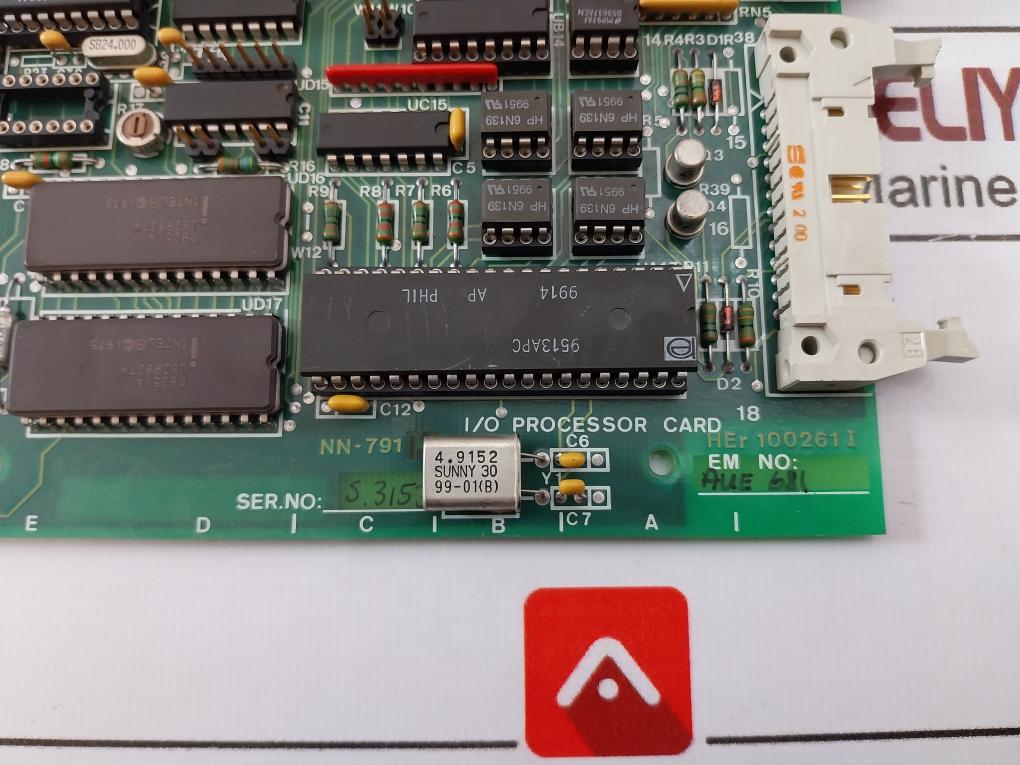 Norcontrol Nn-791.12 I/O Processor Card 94V-0 0800 Sw.15201-14 Dec10 Uj6