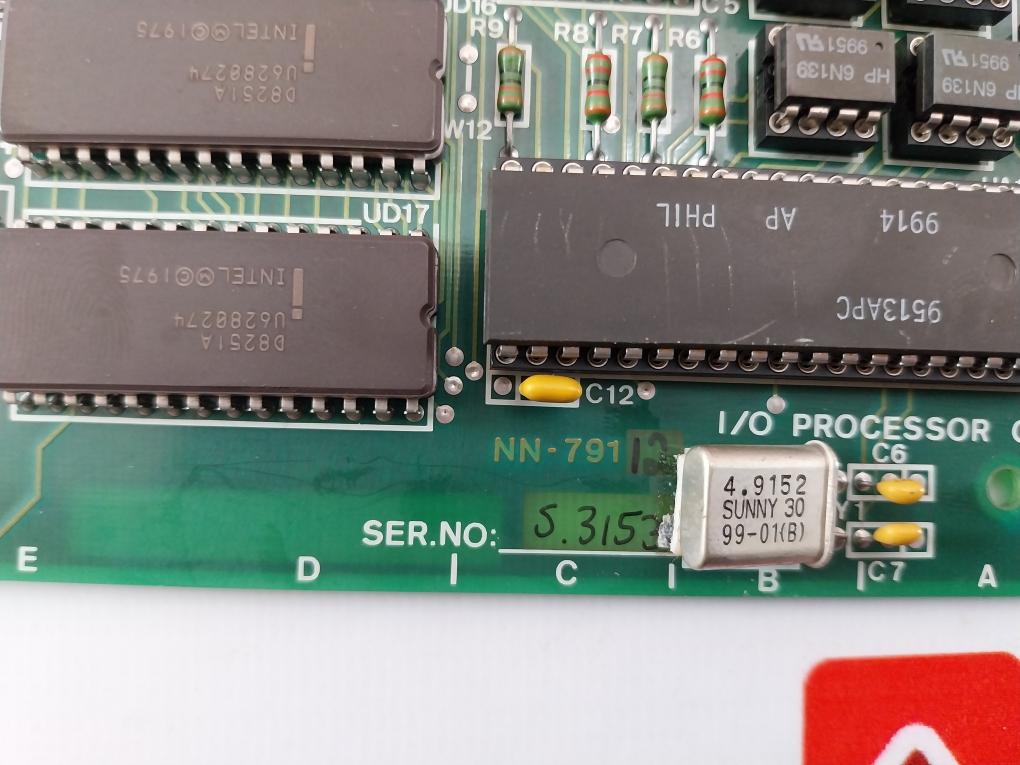 Norcontrol Nn-791.12 I/O Processor Card 94V-0 0800 Sw.15201-14 Dec10 Uj6