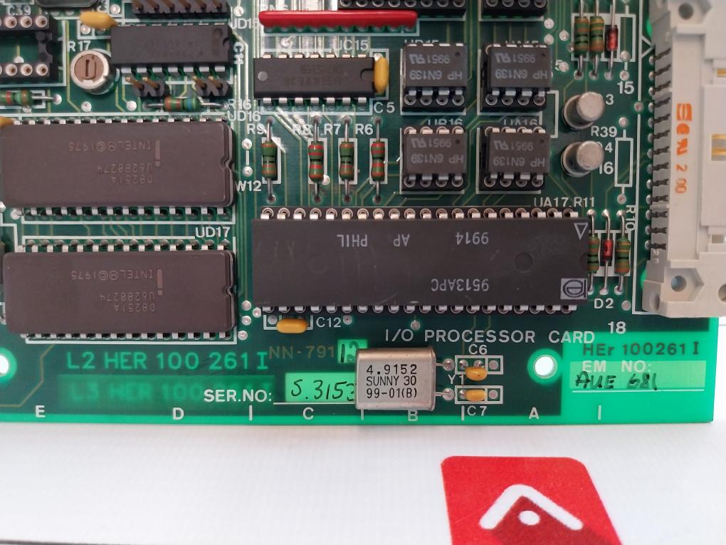 Norcontrol Nn-791.12 I/O Processor Card 94V-0 0800 Sw.15201-14 Dec10 Uj6