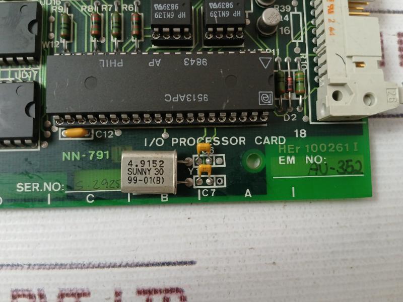 NORCONTROL NN-791.12 Input/Output Processor Card HER 100261 I