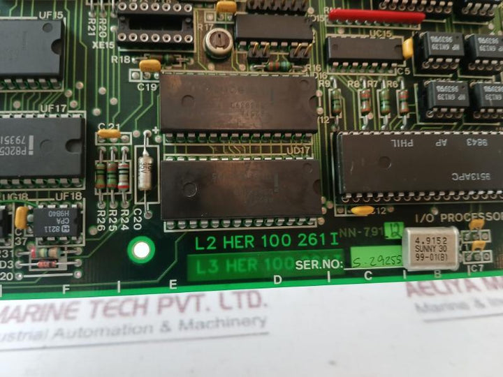NORCONTROL NN-791.12 Input/Output Processor Card HER 100261 I