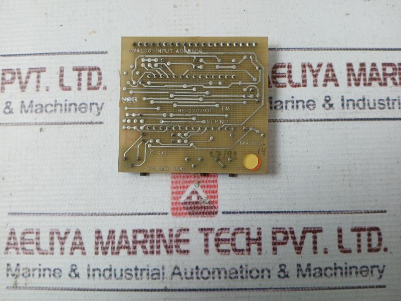 Norcontrol Nn-832.14 Analog Input Adaptor Card He-220293E