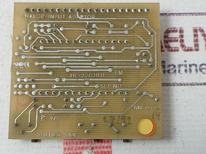 Norcontrol Nn-832.14 Analog Input Adaptor Card He-220293E