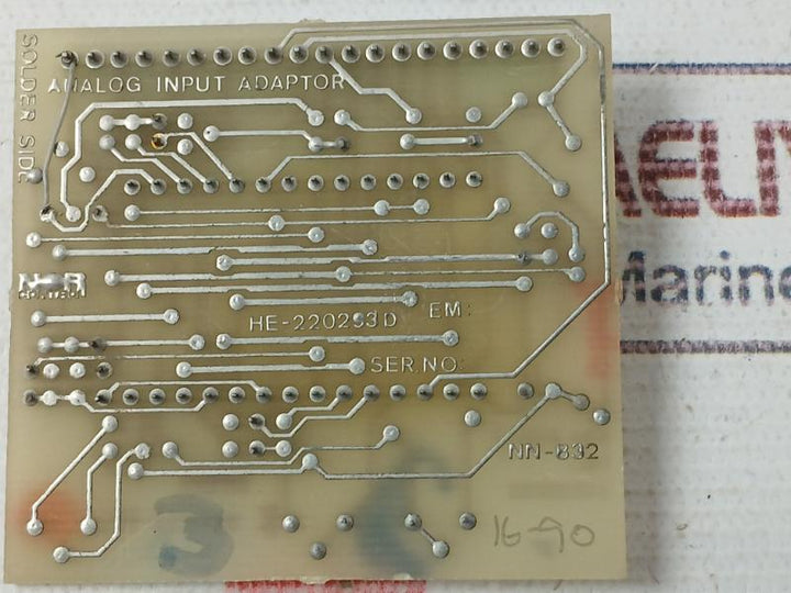 Norcontrol Nn-832.1 Analog Input Adaptor He-220293D