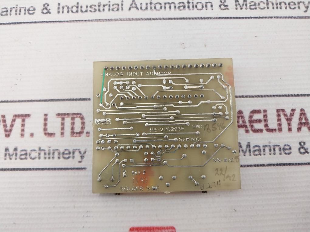 Norcontrol Nn-832.8 Pcb Analog Input Adaptor He-220293E