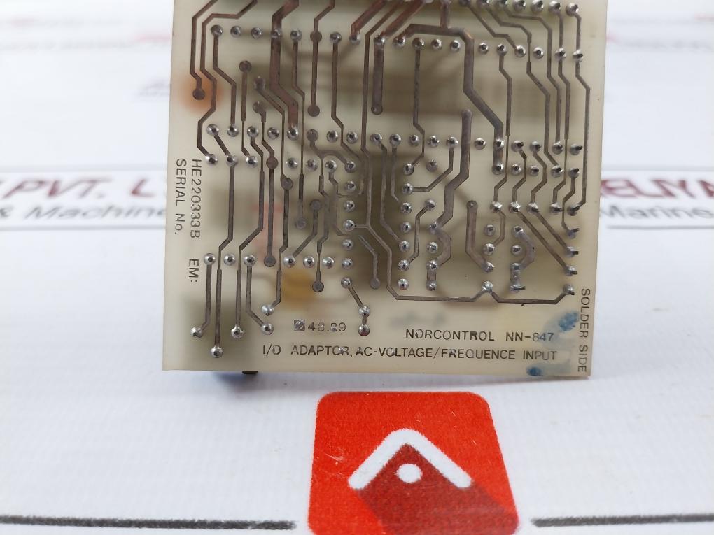 Norcontrol Nn-847 Input Output Adaptor Ac-voltage He220333 B 9-90 48.89