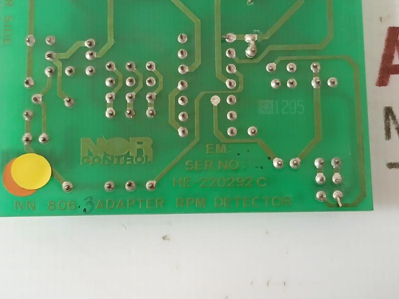 Norcontrol Nn 806.3 Adapter Rpm Detector He 220292 C