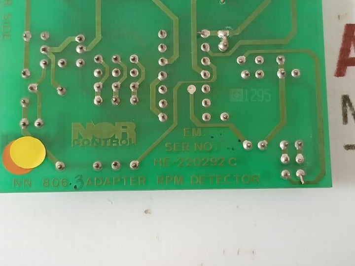 Norcontrol Nn 806.3 Adapter Rpm Detector He 220292 C