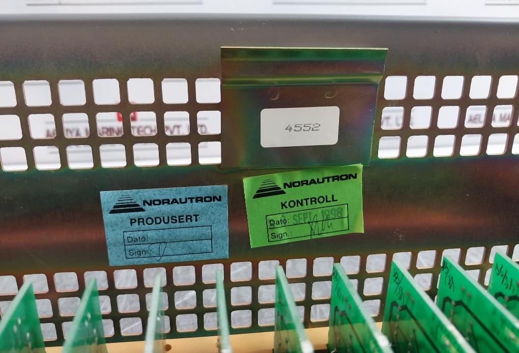 Norcontrol Sau 8810 Chassis Signal Acquisition Unit 20-60 V Dc 3A