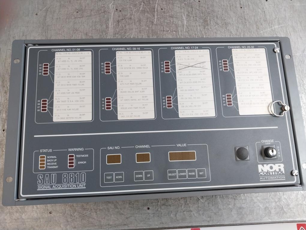 Norcontrol Sau 8810 Chassis Signal Acquisition Unit 20-60 V Dc 3A