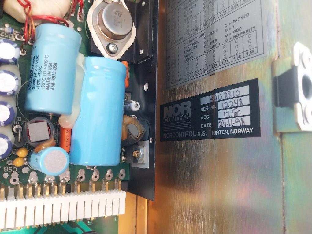 Norcontrol Sau 8810 Ha 220447B/B Signal Acquisition Unit Vt25-373-99/X9