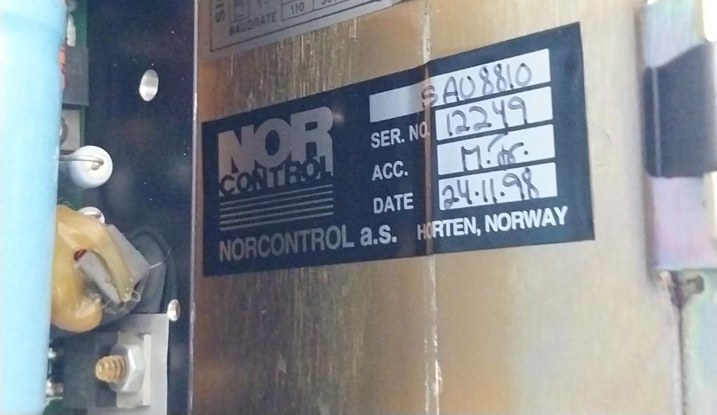Norcontrol Sau 8810 Signal Acquisition Unit Vt25-373-99/X9 20-60Vdc, 3A
