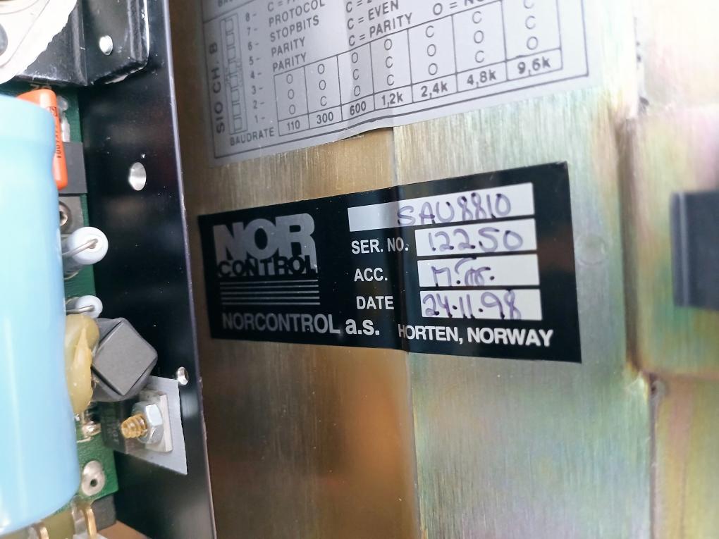 Norcontrol Sau8810 Signal Acquisition Unit Vt25-373-99/X9