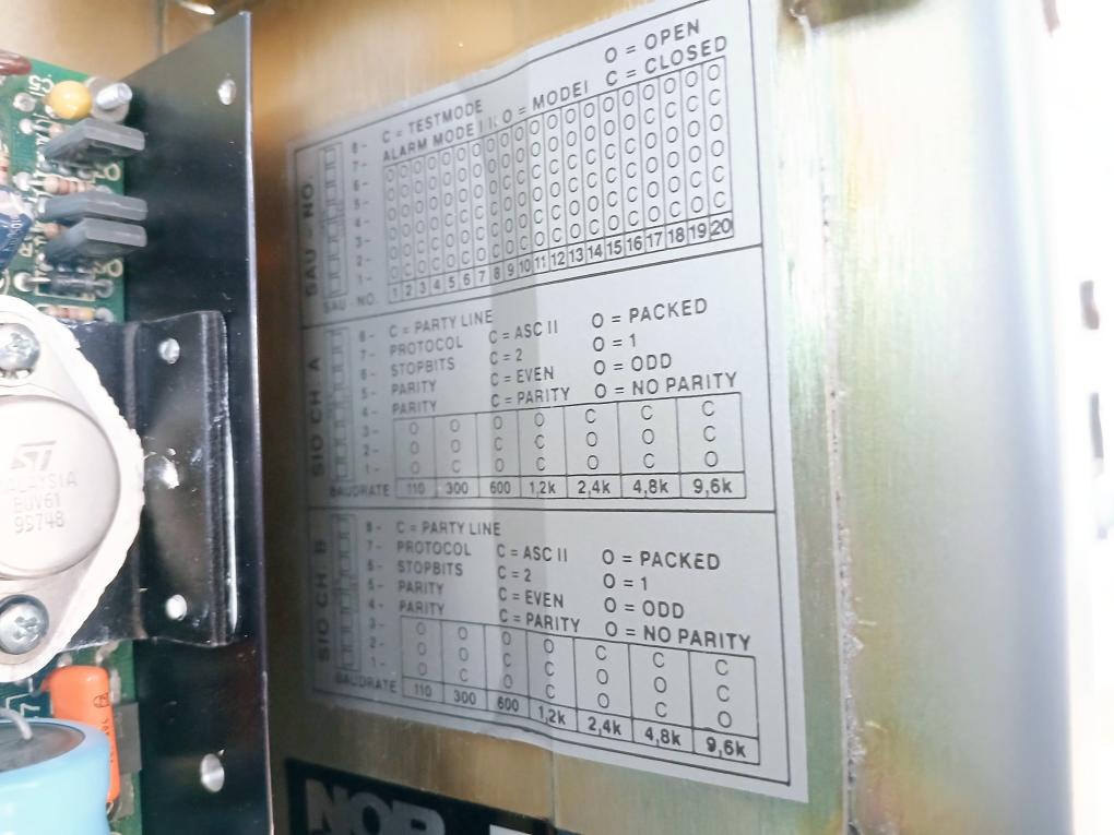 Norcontrol Sau8810 Signal Acquisition Unit Vt25-373-99/X9