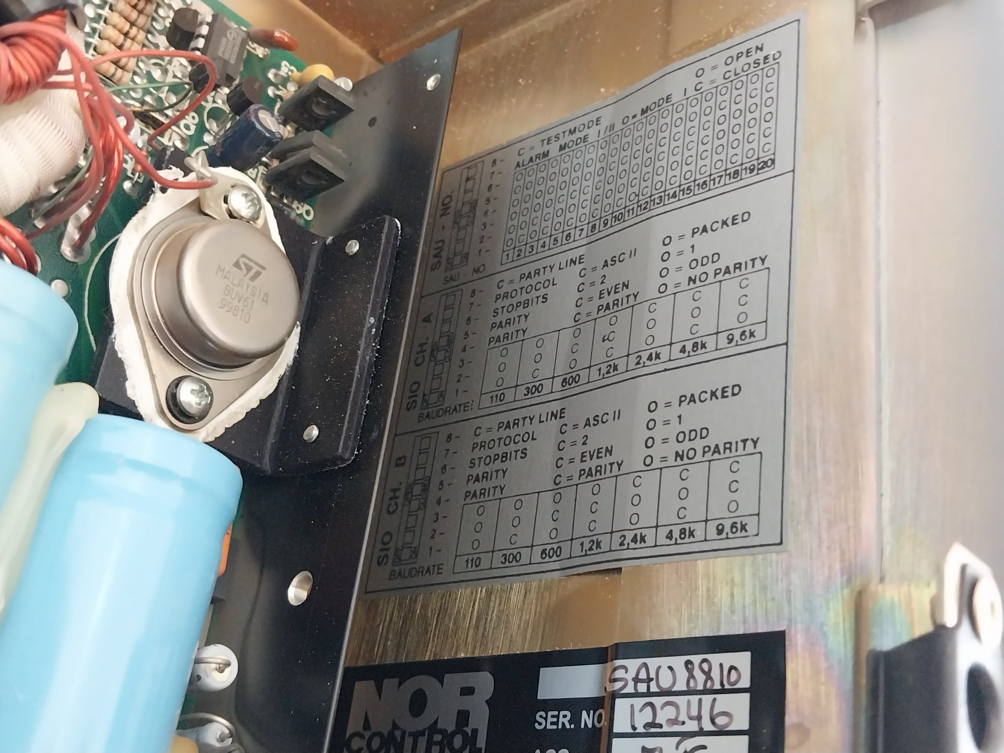 Norcontrol Sau 8810 Signal Acquisition Unit Vt25-373-99/X9