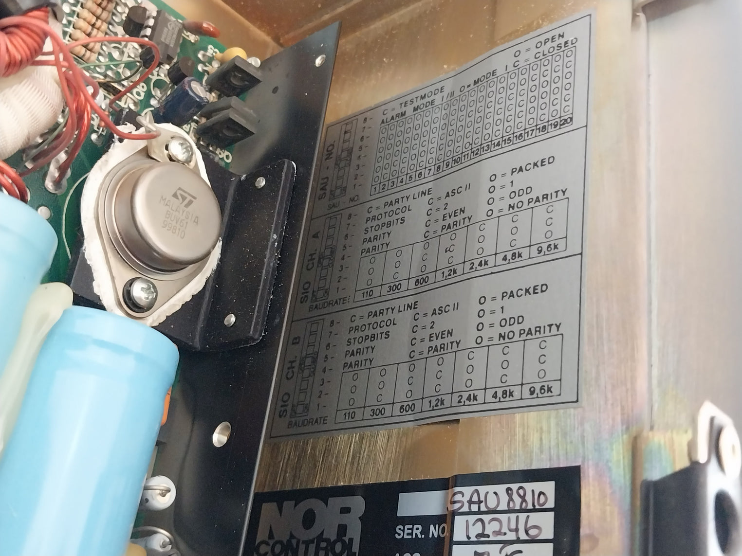 Norcontrol Sau 8810 Signal Acquisition Unit Vt25-373-99/X9