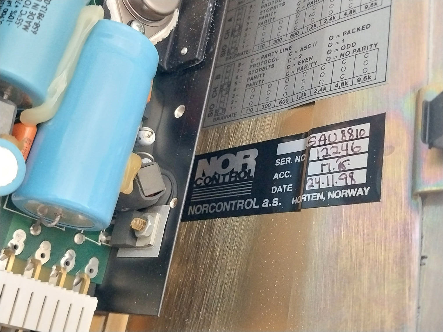 Norcontrol Sau 8810 Signal Acquisition Unit Vt25-373-99/X9