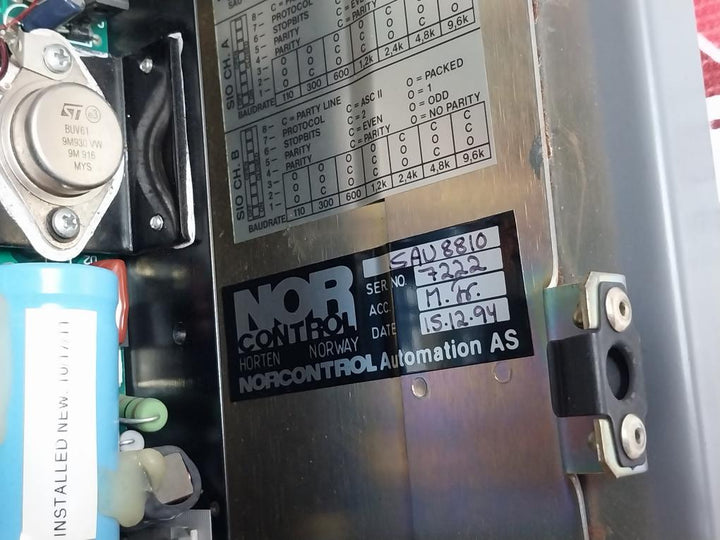 Norcontrol Sau 8810 Signal Acquisition Unit Vt25-373-99/X9 20-60V Dc 3A