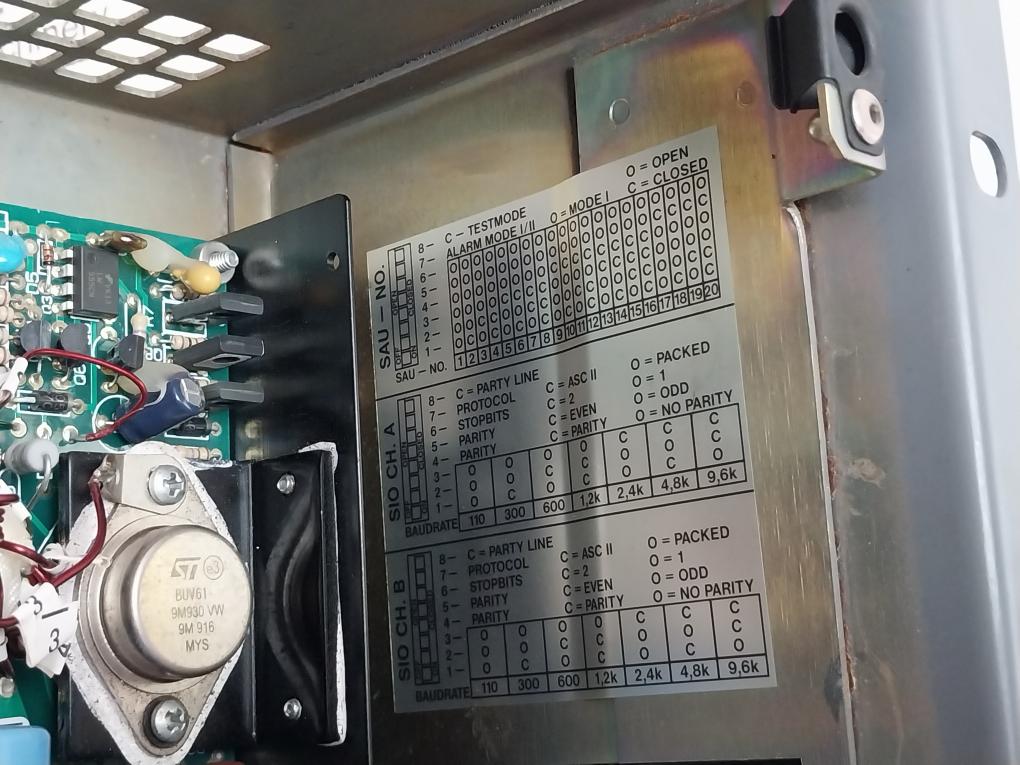 Norcontrol Sau 8810 Signal Acquisition Unit Vt25-373-99/X9 20-60V Dc 3A