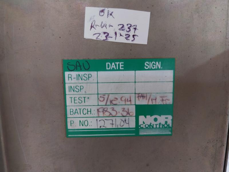 Norcontrol Sau 8810 Signal Acquisition Unit Vt25-373-99/X9 20-60V Dc @ 3A Ha220438