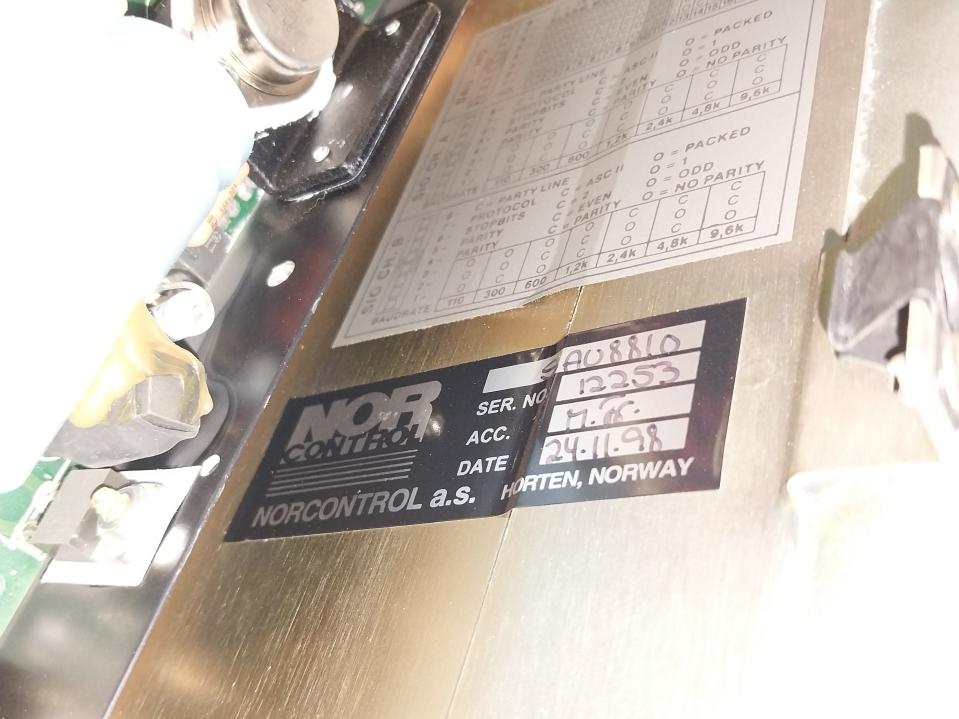 Norcontrol Sau 8810 Signal Acquisition Unit Vt25-373-99/X9 3A 20-60Vdc