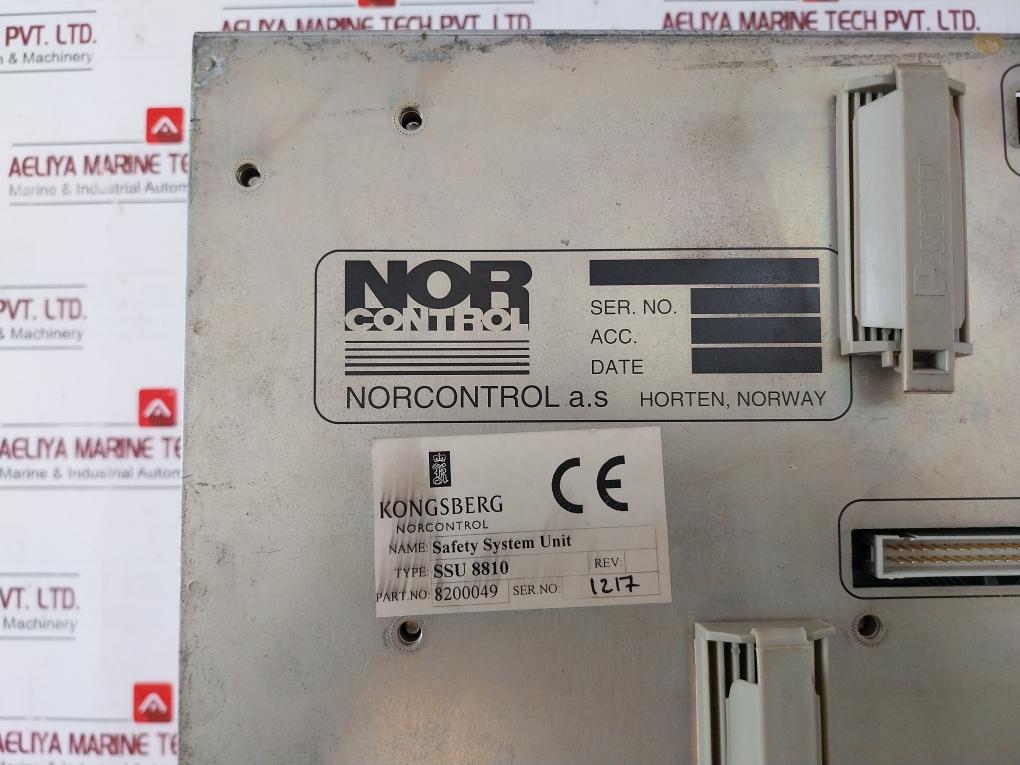 Norcontrol Ssu 8810 Safety System Unit 5Vdc/4A 20-60Vdc 3A Ha331460B/B