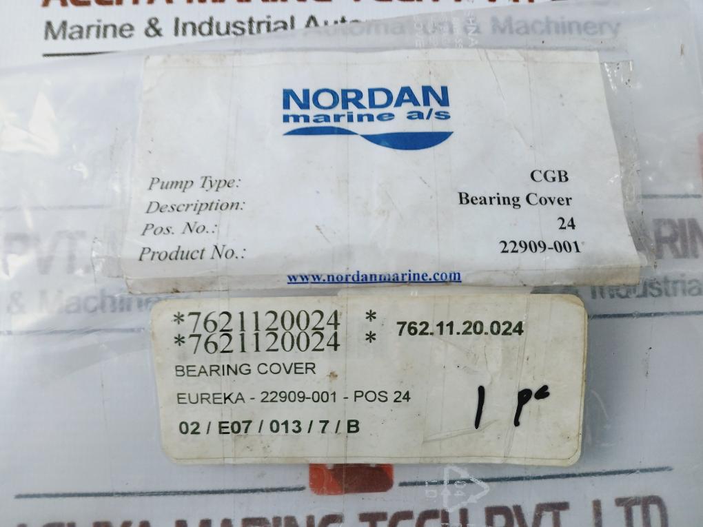 Nordan Marine 22909-001 Bearing Cover