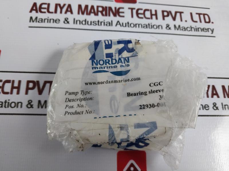 NORDAN MARINE 22930-001 Stainless Steel BEARING SLEEVE for CGC Pump