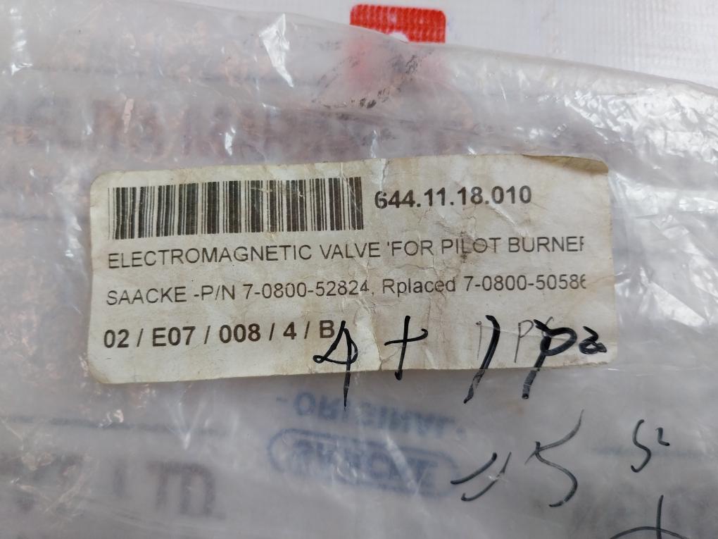 Norgren 9500295 Direct Solenoid Actuated Poppet Valve 230v 40-60 Hz 7-0800-52824