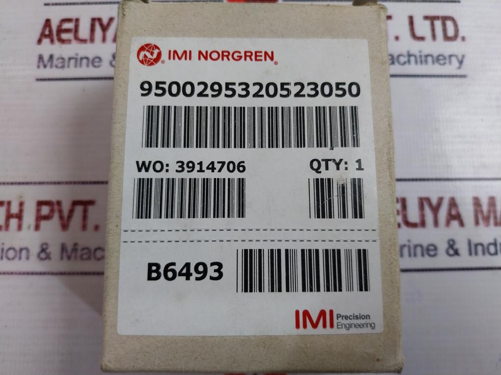 Norgren 9500295 Direct Solenoid Actuated Poppet Valve 230v 40-60 Hz 7-0800-52824