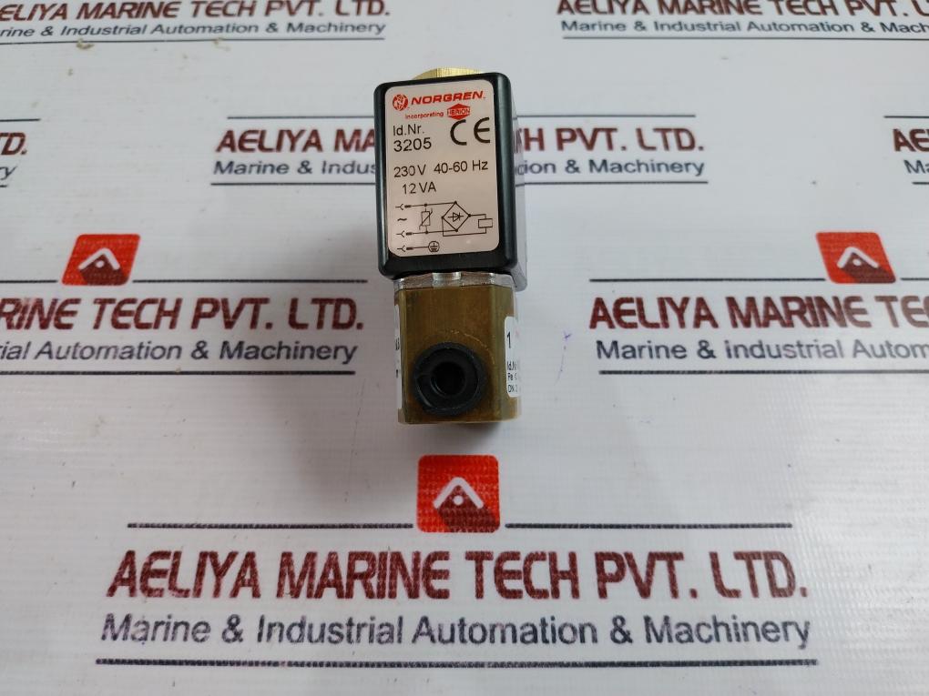 Norgren 9500295 Direct Solenoid Actuated Poppet Valve 230v 40-60 Hz 7-0800-52824