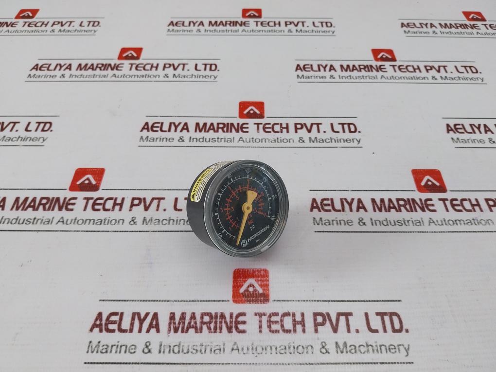 Norgren Pressure Gauge 0-160 Psi 0-11 Bar 0-1.1 Mpa