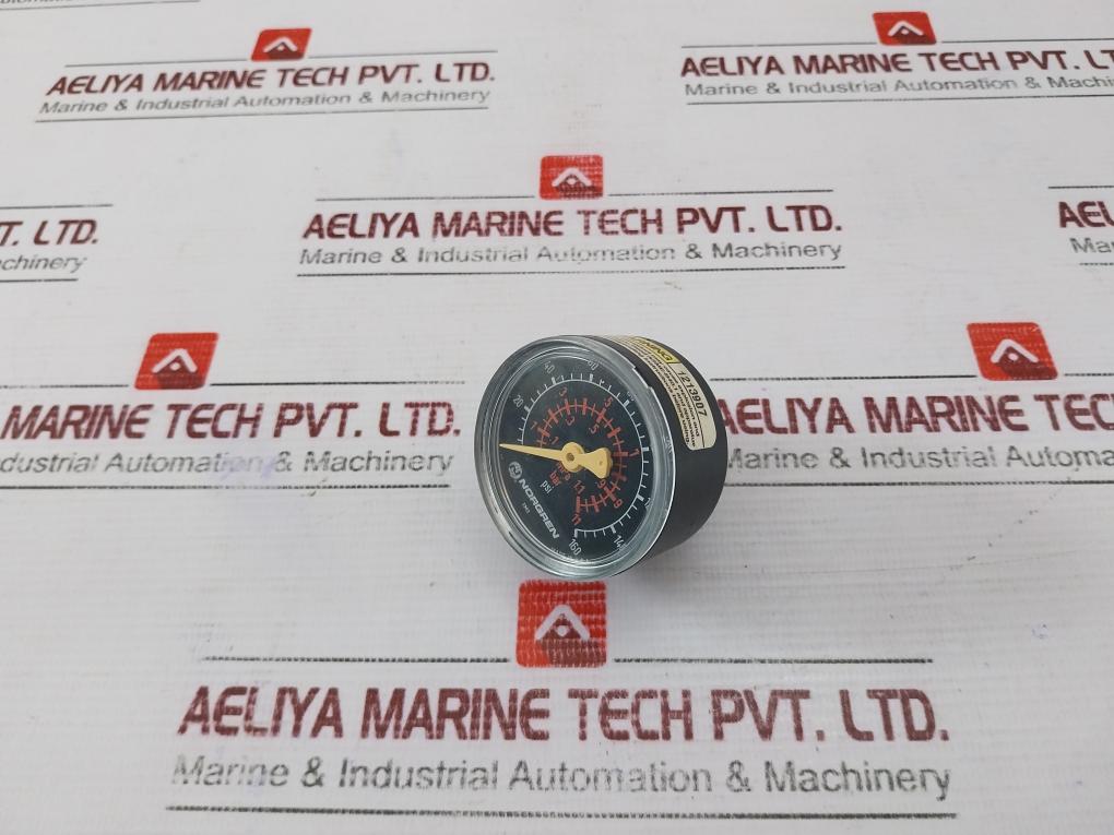 Norgren Pressure Gauge 0-160 Psi 0-11 Bar 0-1.1 Mpa