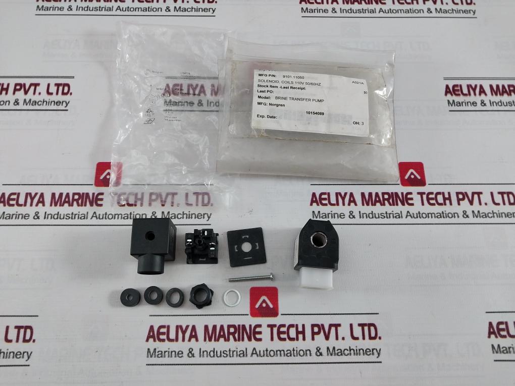 Norgren 1258133 Solenoid Coils Device Socket Set 110V 50Hz 7W A021A 2+Pe