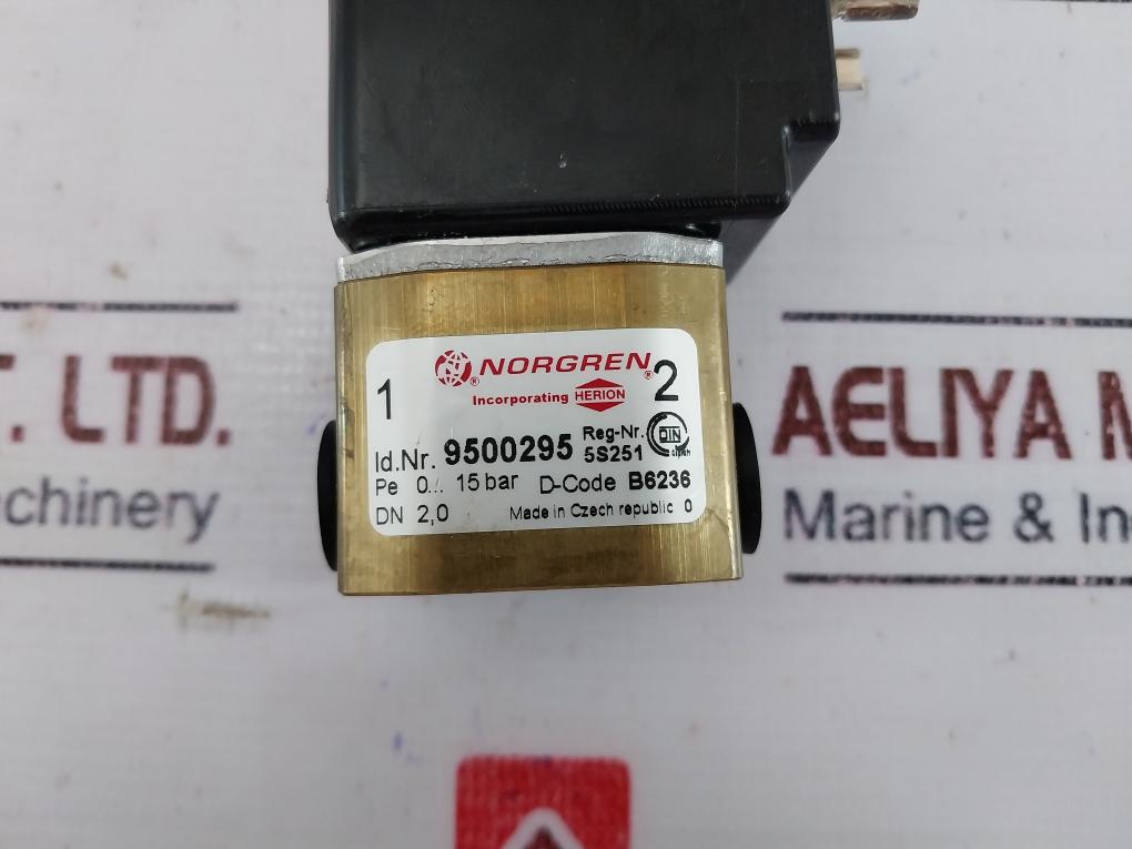 Norgren 9500295 2/2 Direct Solenoid Actuated Poppet Valve 230V 40-60Hz