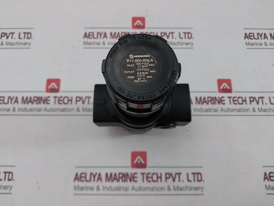 Norgren R17-800-rnla Air Pressure Regulator 21Bar Inlet 8.6Bar Outlet