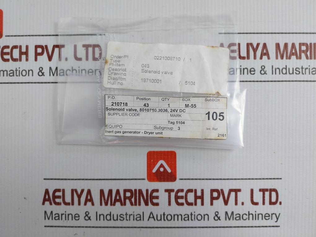 Norgren Solenoid Valve 8010751 24V Dc