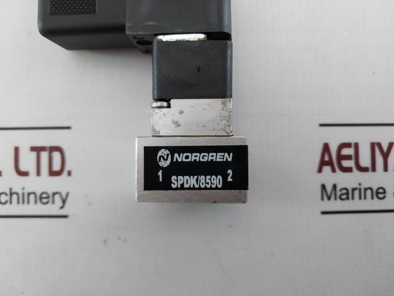 Norgren Spdk/8590 Solenoid Valve Coil Assembly With A Valve Block Cat 24V Dc