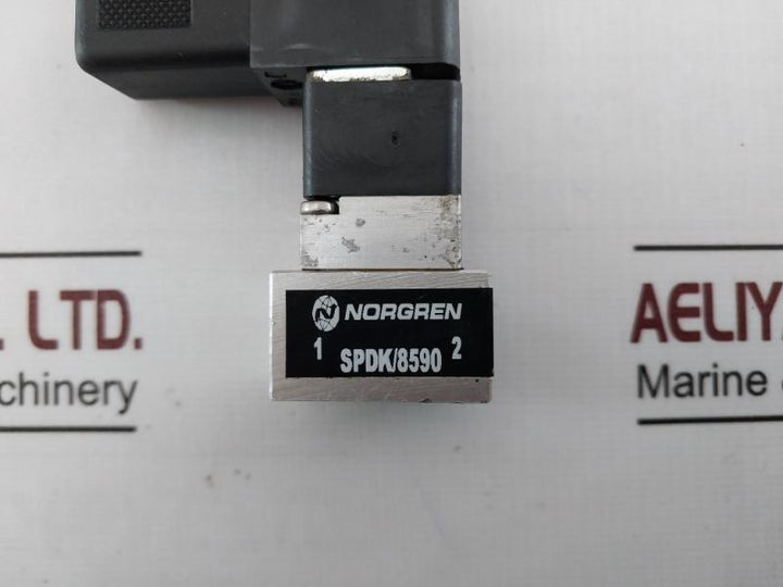 Norgren Spdk/8590 Solenoid Valve Coil Assembly With A Valve Block Cat 24V Dc