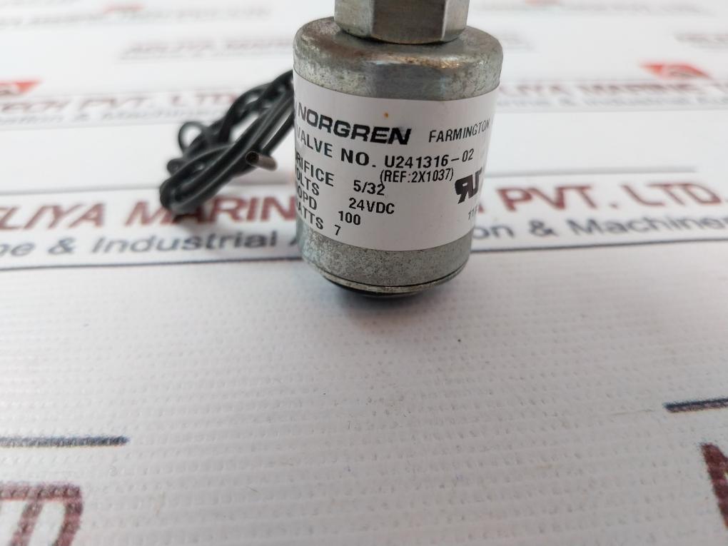 Norgren U241316-02 Push To Connect/Release 24Vdc
