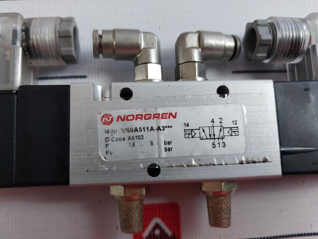 Norgren V60A511A-a3*** Inline Solenoid Valve 24Vdc