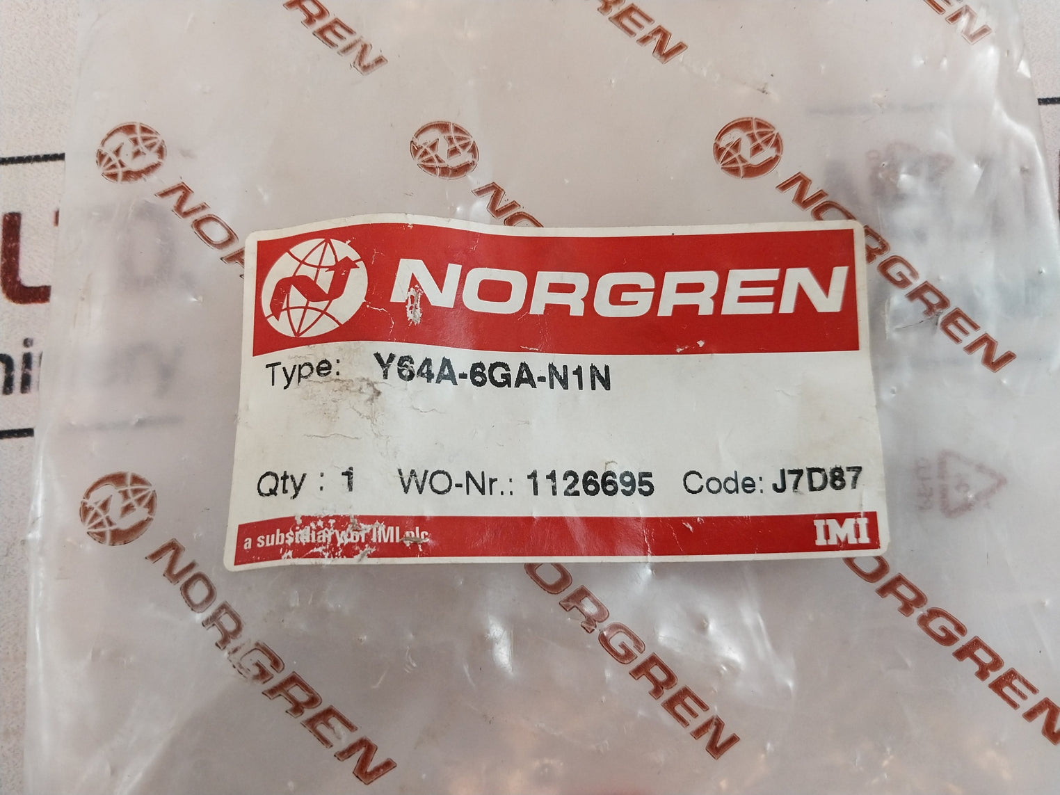 Norgren Y64A-6Ga-n1N Olympian Plus Pressure Regulator