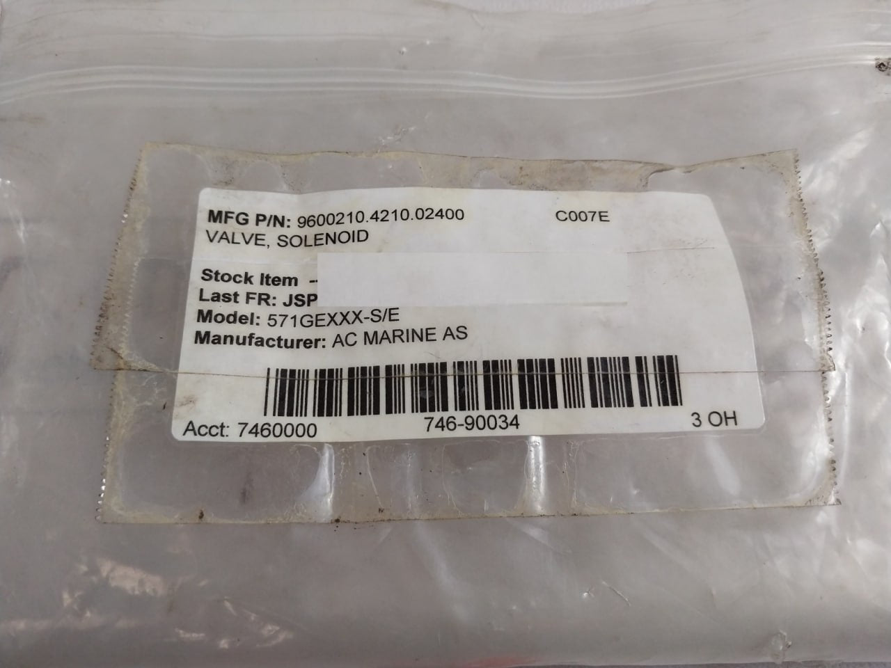 Norgren 9600210 Solenoid Valve